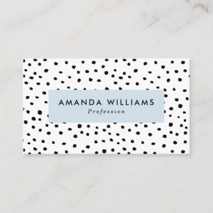 Carte De Visite Points d'encre modernes modélisés