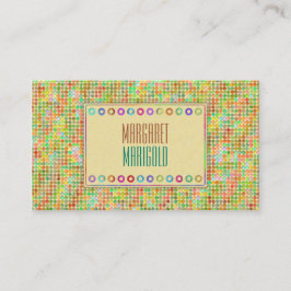 Carte De Visite Points Jaune