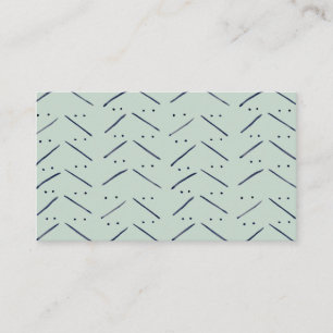 Carte De Visite Points n tirets Motif d'aquarelle moderne géométri