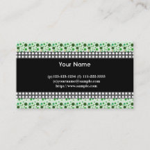 points, noir, blanc et vert