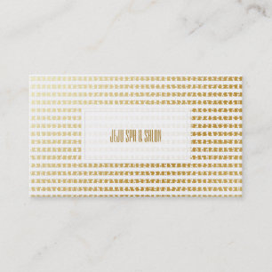 Carte De Visite Points/rayures d'or de faux de PixDezines