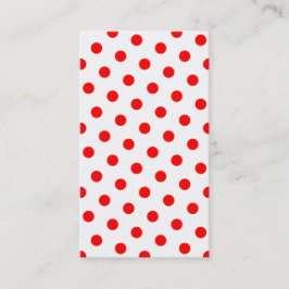 Carte De Visite Pois blancs et rouges