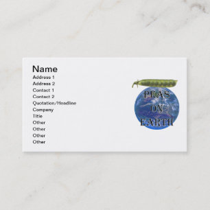 Carte De Visite Pois sur Terre