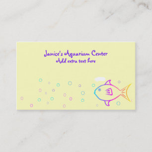 Carte De Visite Poisson arc-en-ciel