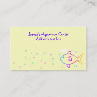 Carte De Visite Poisson arc-en-ciel