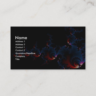 Carte De Visite Poisson - Art fractal