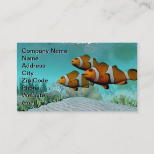 Carte De Visite Poisson clown