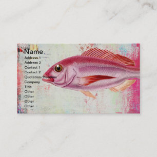 Carte De Visite Poisson rose Média mixte