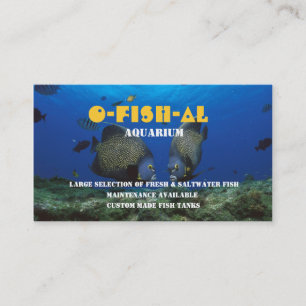 Carte De Visite Poissons tropicaux l affaires Aquarium-Connexes