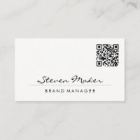 Police Cursive Minimaliste | Code QR