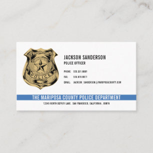 Carte De Visite Police Département de l'application de la loi QR C