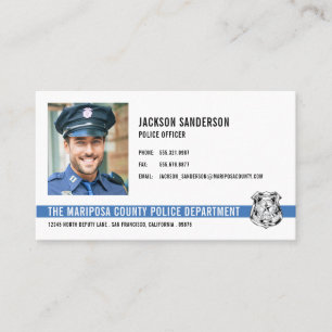 Carte De Visite Police du Département police photo