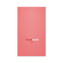 Police moderne dans deux couleurs avec (corail