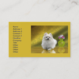 Carte De Visite Pomeranian Dog