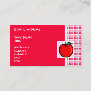Carte De Visite Pomme rouge