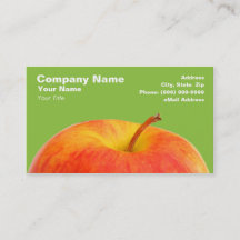 Pomme rouge sur Arrière - plan vert