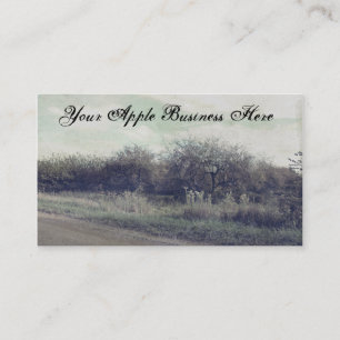 Carte De Visite Pommes de printemps rustiques rétro Arbres de bell