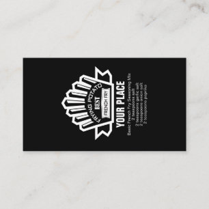 Carte De Visite Pommes de terre à frire