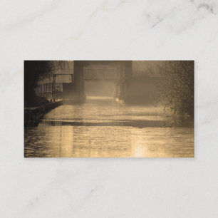 Carte De Visite Pont au soleil et à la brume matinale