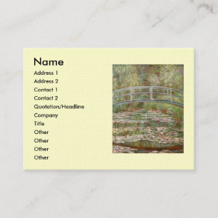 Carte De Visite Pont de Monet le "au-dessus d'un étang des