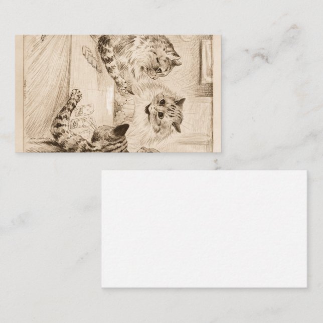 Carte De Visite Pont des Soupirs par Louis Wain (Devant / Derrière)