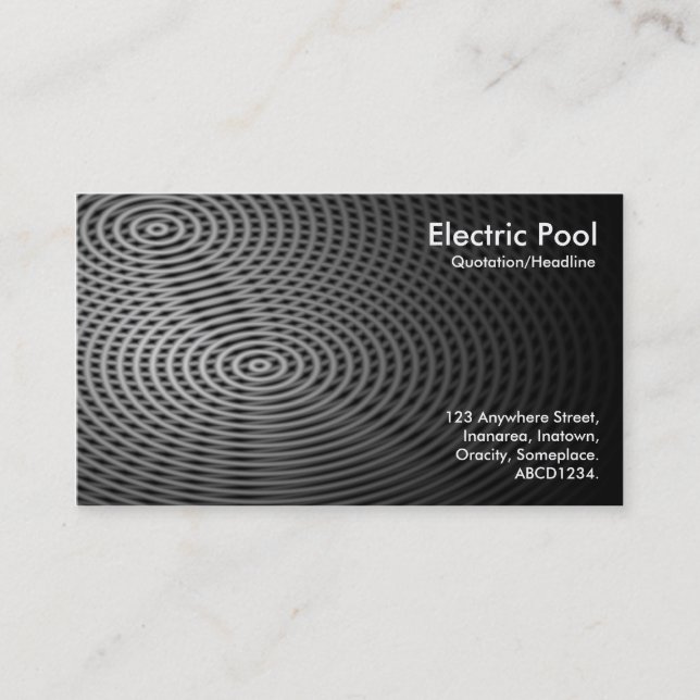 Carte De Visite Pool électrique 02 (Devant)
