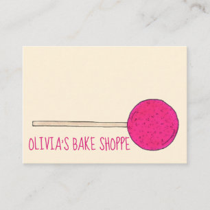 Carte De Visite Pop Pâtisserie Pâtisserie Chef Cuisine Boutique
