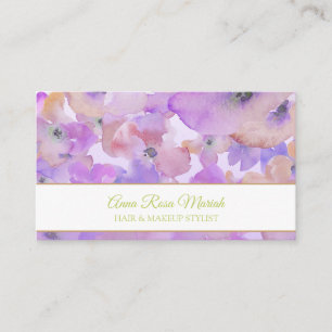 Carte De Visite *~* Populaire Chic Floral Motif Fille Spa Beauté