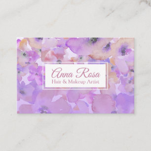 Carte De Visite *~* Populaire Fille Rose Lavande Rose Beauté