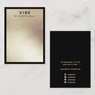 Carte De Visite Porte-bijoux en or satiné peint