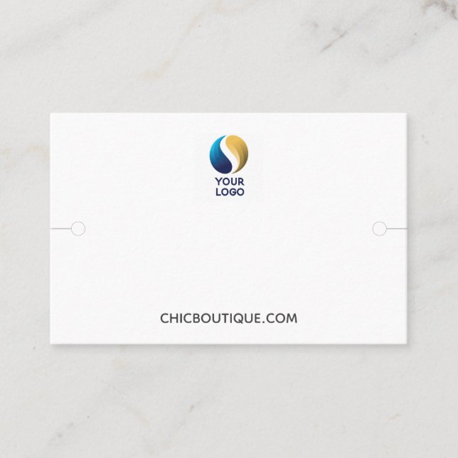 Carte De Visite Porte-Bracelet Ajouter Votre Logo (Devant)