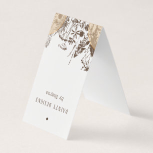 Carte De Visite Porte-bracelet suspendu moderne plié