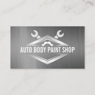 Carte De Visite Porte-clés   Arrière - plan métallique