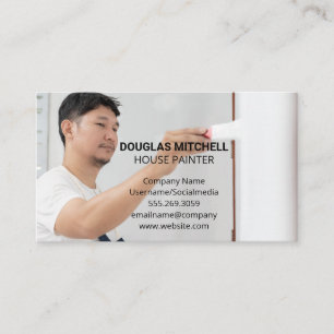 Carte De Visite Porte de peinture de l'entrepreneur