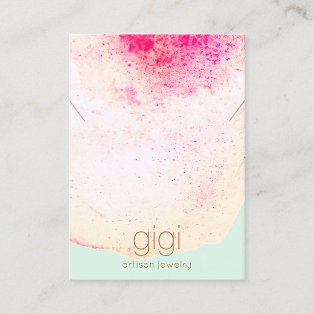 Carte De Visite Porte-étendard artistique (Devant)