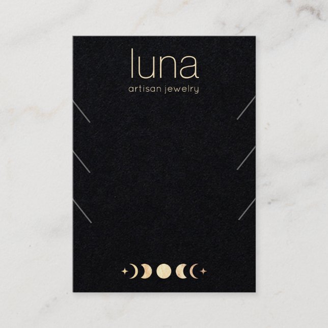 Carte De Visite Porte-étendard de collier de lune Phase 3 (Devant)