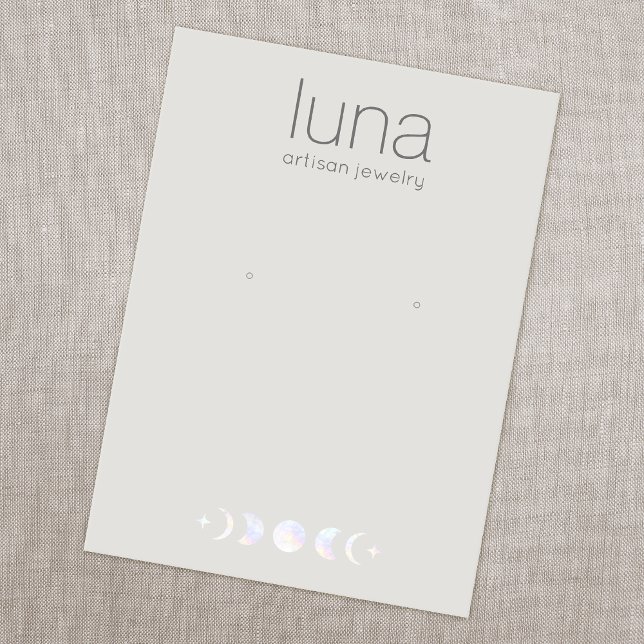 Carte De Visite Porte-oreille Boho Moon Phase (Créateur téléchargé)