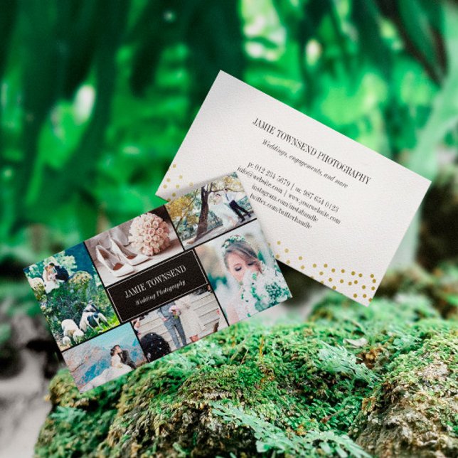 Carte De Visite Portes d'or Photographe noir (Créateur téléchargé)