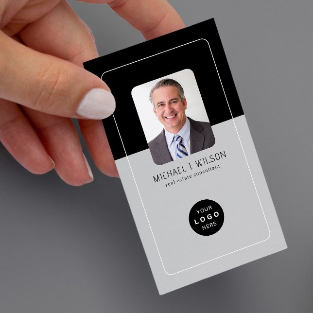 Carte De Visite Portrait de logo professionnel (Créateur téléchargé)