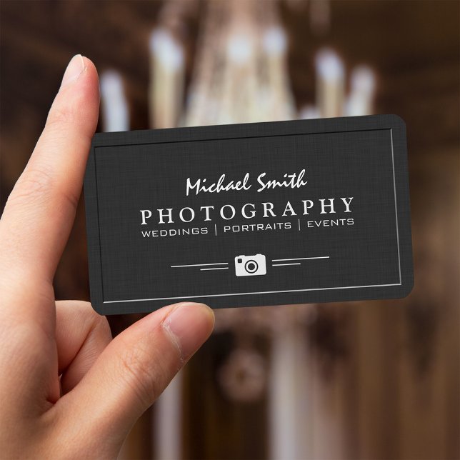 Carte De Visite Portrait mariage Photographie Élégant Revêtement E (Créateur téléchargé)