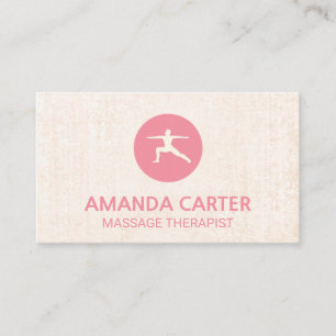 Carte De Visite Pose de guerrier Yoga