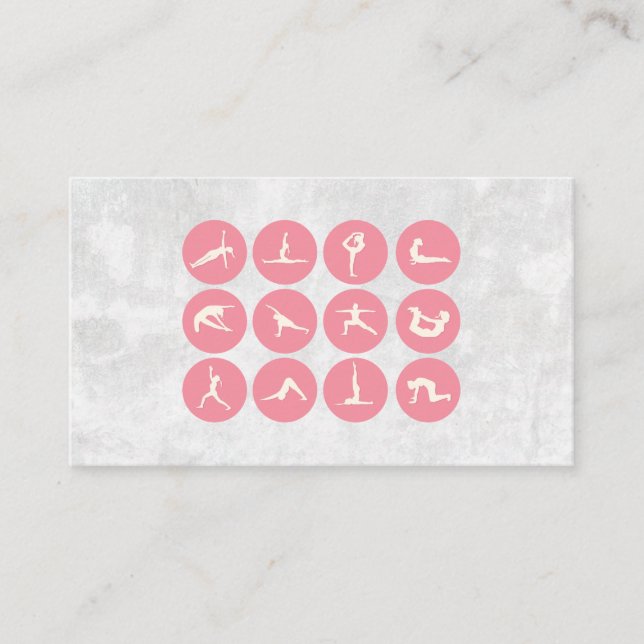 Carte De Visite Poses de yoga | Flexibilité d'étirement (Devant)