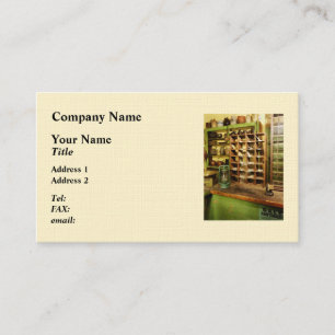 Carte De Visite Poste dans le magasin général