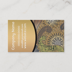 Carte De Visite Poster de animal Paisley Motif