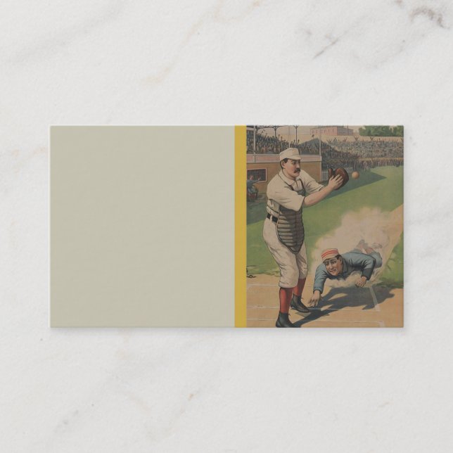Carte De Visite Poster de baseball (Devant)