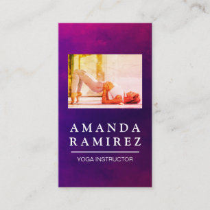 Carte De Visite Posture de yoga Santé Bien-être