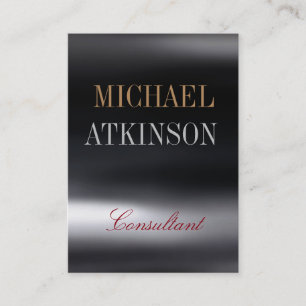 Carte De Visite Potelé unique créatif de caractères gras