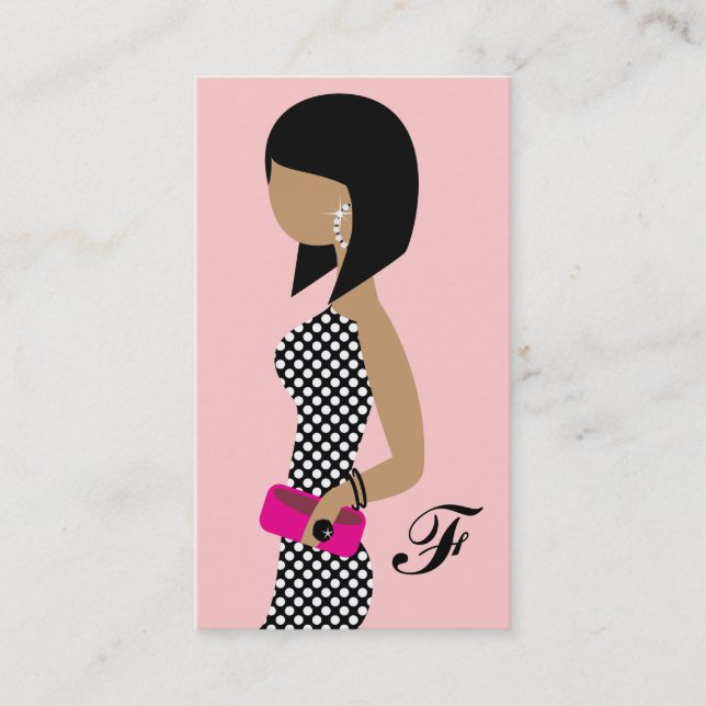 Carte De Visite Poudre de 311 Fashionista mes cheveux foncés Bob (Devant)