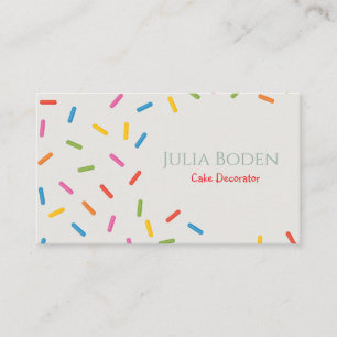 Carte De Visite Poudres de couleurs pastel