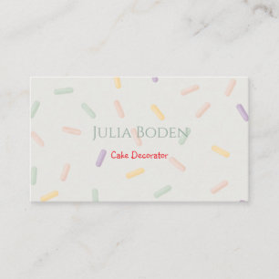 Carte De Visite Poudres de couleurs pastel